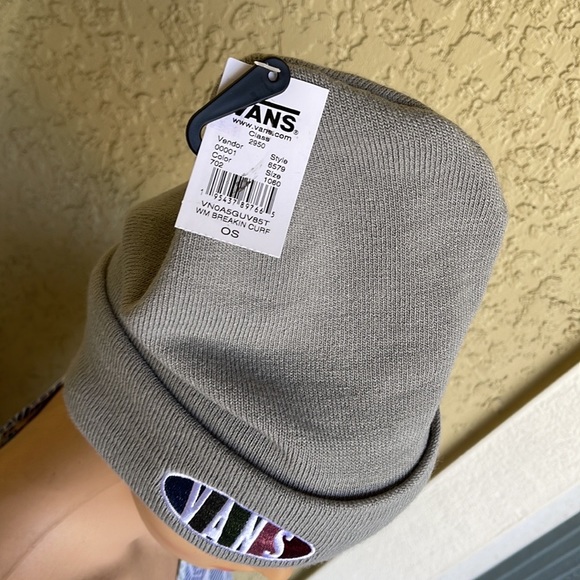 Vans WM Breakin Curf Grey Beanie Skateboarding Hat Women & Men VN0A5GUV85T - Picture 2 of 16